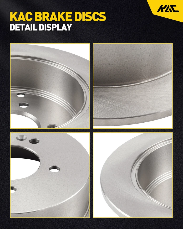 Rotores de freno delanteros sólidos pastillas de freno de cerámica aptos para Kia Optima 2001-2002 Foto 2 de 4