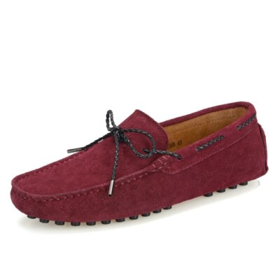 Mens Casual Shoes Comfortable Loafers Leather Minimalist Non-Slip Walk Shoes 