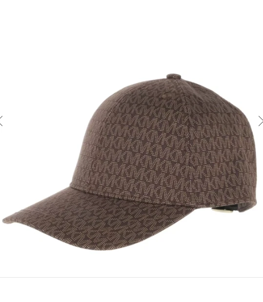 Michael Kors Unisex 538801C Brown Logo Print Lovely Baseball Cap 1 Size