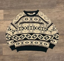Vintage 1990s Colorful Geometric Pattern Sweater