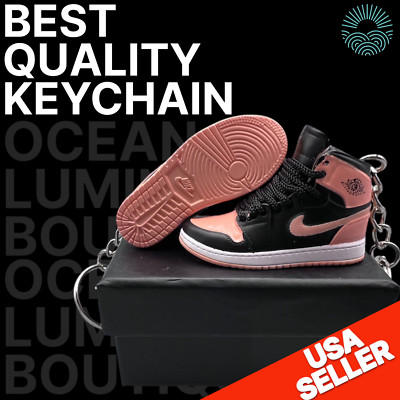 Air Jordan 3D Mini Sneaker Keychain, Basketball Sneaker Collectible, Box Options