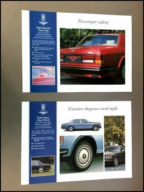 1991 1992 1993 Bentley Rolls Royce Factory Accessories Brochure Catalog Turbo R - Imagem 4 de 4