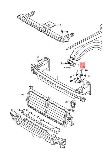Genuine AUDI Q7 4MB 4MG Support Left 4M0807333 | eBay 