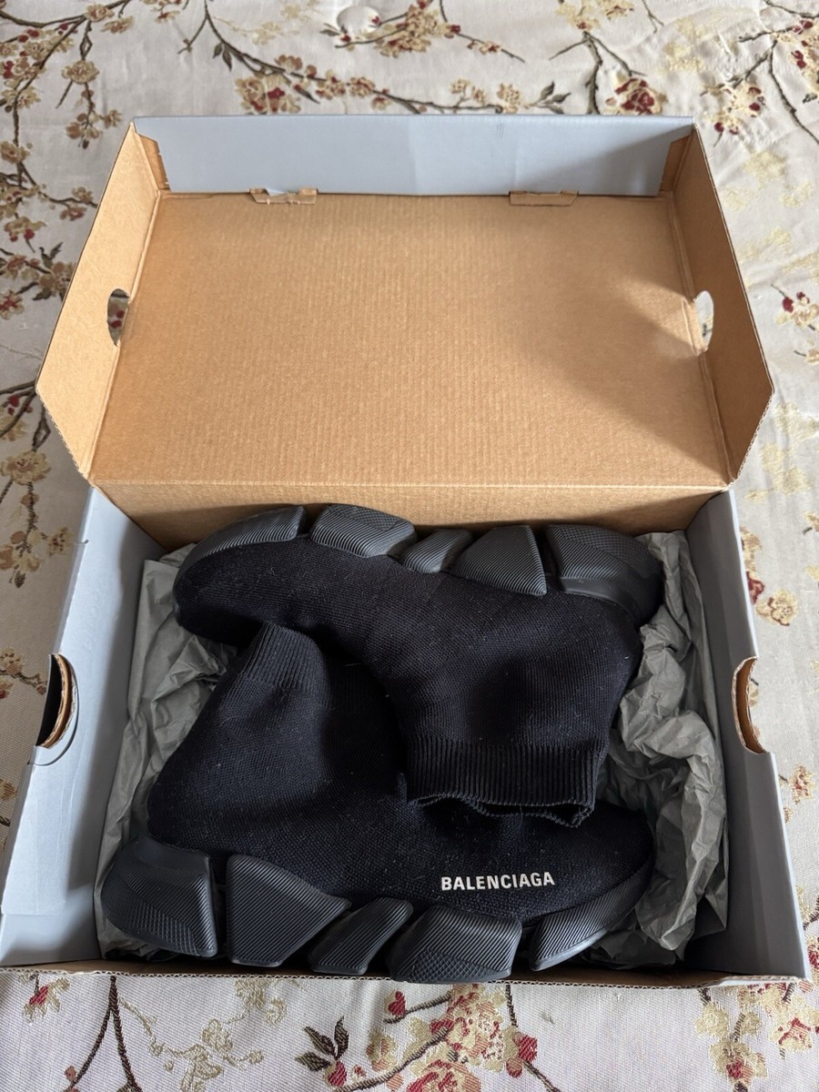 Size 6 - Balenciaga Speed Recycled Sneaker Black W /shoes Sz