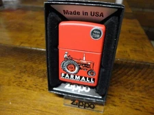 FARMALL MADE IN USA INTERNATIONAL HARVESTER CO TRACTOR ZIPPO LIGHTER MINT 2010