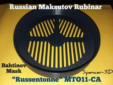 Russian Maksutov Rubinar MTO11 Bahtinov Focus Mask, "Russentonne"