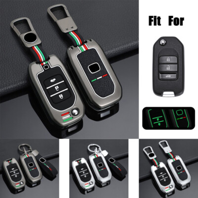 Alloy Silicone Car Key Case Cover For Honda Accord Odyssey CR-V Civic Insight