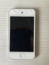 IPOD TOUCH APPLE 2011 WHITE 32 GIGA VETRO ROTTO RETRO SPECCHIATO NON FUNZIONANTE