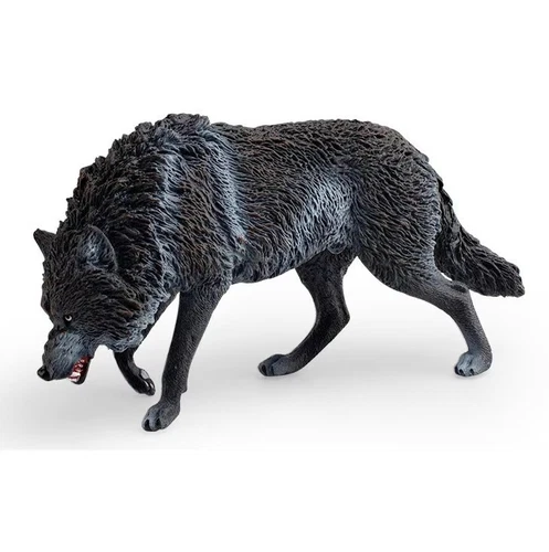 North American Wolf Toy Action Figure Small Animal Figurine Doll Gift for Kids