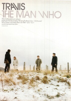 PTP60 MAGAZINWERBUNG 11X9'' TRAVIS: THE MAN WHO ALBUM