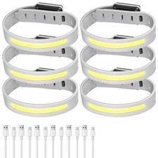 LED Rechargeable Armband Running Lights Jogging Walking Hiking 6 Pack