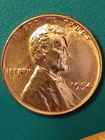 1954-P Lincoln Wheat Error Rev Chip On Rim BRILLIANT UNCIRCULATED See Pics