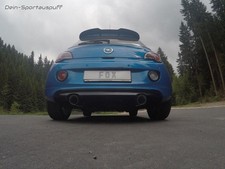 Fox Edelstahl Duplex Racinganlage ab Kat Opel Adam S je 100mm doppelwandig