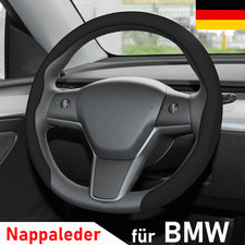 Für BMW Lenkradbezug Lenkradhülle Lenkradschoner Perforiert Nappa leder Schwarz