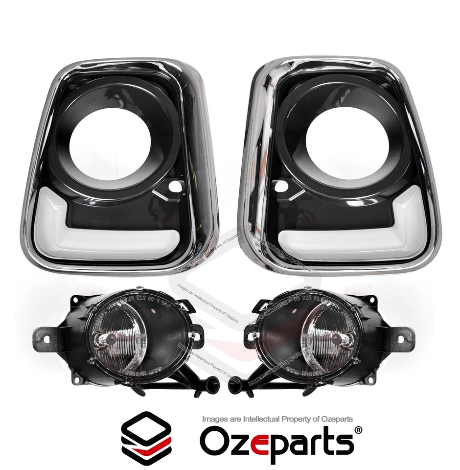 Bumper Bar LED DRL Cover + Fog Light For Holden Commodore VE Series 2 SS SV6 SSV - Image 2 of 4