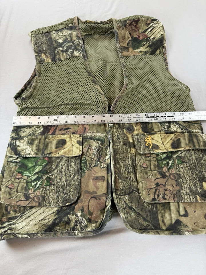Browning Mossy Oak Camo Vest Mens Size L/XL Break Up Infinity Mesh Hunting - Image 4 of 4