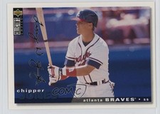 1995 Upper Deck Collector's Choice Gold Foil Signature Chipper Jones HOF 0nr3