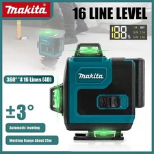 New Makita High-Precision 16-Line 360 Horizontal Vertical Cross Level Green Ligh