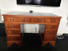 Leather Top Pedestal Desk