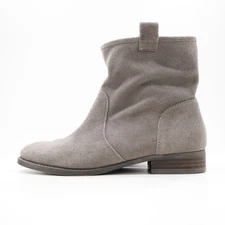 Sole Society Natasha Taupe Suede Leather Flat Slouchy Boots - 9/EU 40