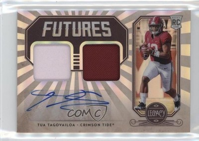 2020 Panini Legacy Silver 36/50 Tua Tagovailoa RPA Rookie Dual Patch Auto RC 1t3