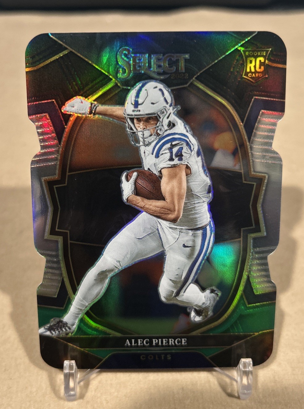 2022 Panini Select - Concourse Alec Pierce #45 Black & Green Prizm Die-Cut (RC)