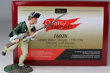 W.Britains The Clash of Empires- Loyalist Butler's Rangers Charging 16028