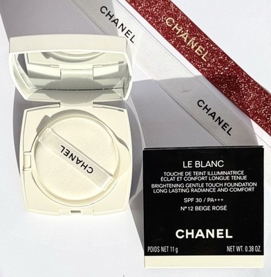 CHANEL LE BLANC リフィル 12 BEIGE ROSÉ Chanel Le Blanc Brightening Gentle Touch Foundation No. 12 Beige