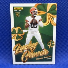 2025 Panini Instant Lucky Clover Shedeur Sanders #20 Browns Rookie NFL