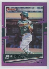 2020 Panini Donruss Holo Purple Khris Davis #88 0t0
