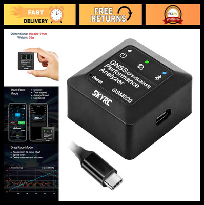 Bluetooth GNSS Performance Analyzer for RC Cars & Planes - GPS/GLONASS Speed Tra