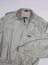 Vintage Members Only Jacket Mens 48 Green Full Zip Bomber Pockets Lined Racer