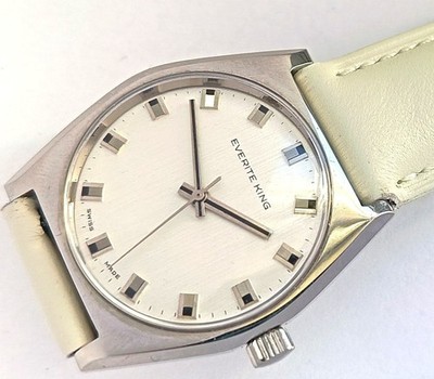 17 JEWELS SWISS MADE EVERIITE KING HERREN UHR ZUM AUFZIEHEN VINTAGE