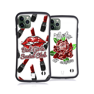 HEAD CASE DESIGNS FRECHER SEQUIN-DRUCK HYBRID HUELLE FÜR APPLE iPHONES HANDYS