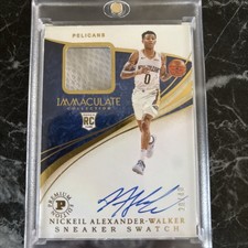 2019-20 Immaculate - Sneaker Swatch Auto Nickeil Alexander Walker RC 20/40