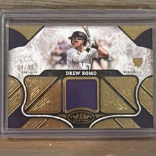 2025 Topps Tier One Drew Romo Rockies GAME USED PATCH /99 #T1R-DR RC