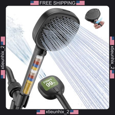 Filtered Handheld Shower Head with 9 Spray Modes and Long Hose