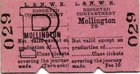 LNWR Railway Ticket MOLLINGTON 029