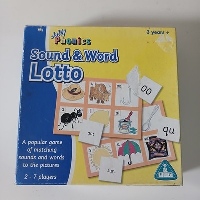 Vintage Early Learning Centre Jolly Phonics Sound & Word Lotto Spiel ELC