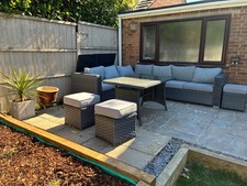 Rattan corner sofa furniture set