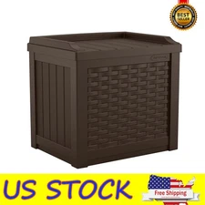 22 Gallon Water-resistant Deck Bin Patio Storage Box Container Garden Organizer