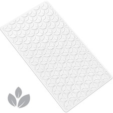 Bath Mat For Tub, Soft Textured, Non Slip Design, Pet Safe, White