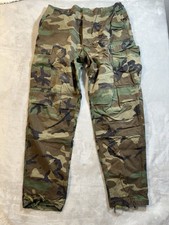 Vintage U.S. Military Camo Woodland Combat Trousers Cargo Pants Mens Size L