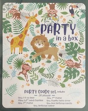 Selva Feliz Cumpleaños Platos Tazas Vela Cubierta de Mesa Banner Servilletas Mono León
