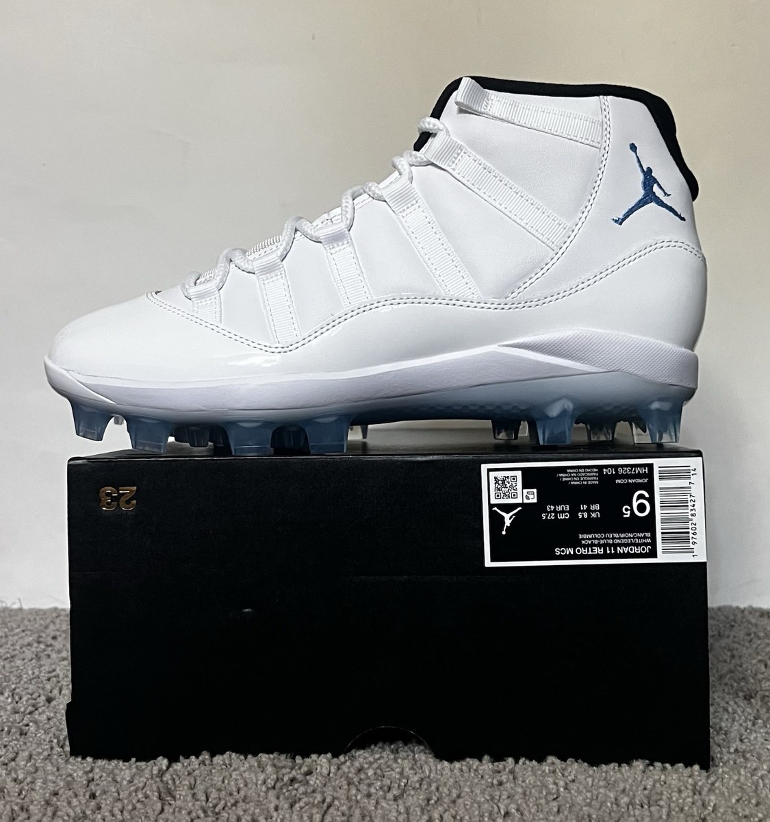Size 9.5 - Air Jordan 11 Retro MCS Legend Blue / Columbia  display picture 1