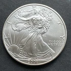 2001 USA American Eagle Bullion $1 Liberty Dollar 1oz Troy 999 Fine Silver Coin