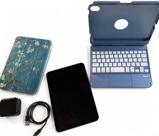 Apple iPad Mini 6th Gen 64GB WiFi Starlight Keyboard Case Charger Bundle
