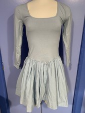 Free People Free-est Onda Drop-Waist Long-Sleeve Mini, Size XS, Ballad Blue, NWT