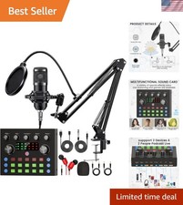 Luxury Podcast Equipment Bundle: Microphone, Voice Changer,  Audio Interface