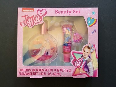 JOJO SIWA Beauty Set Strawberry Fragrance Perfume & Cupcake Lip Gloss NIP